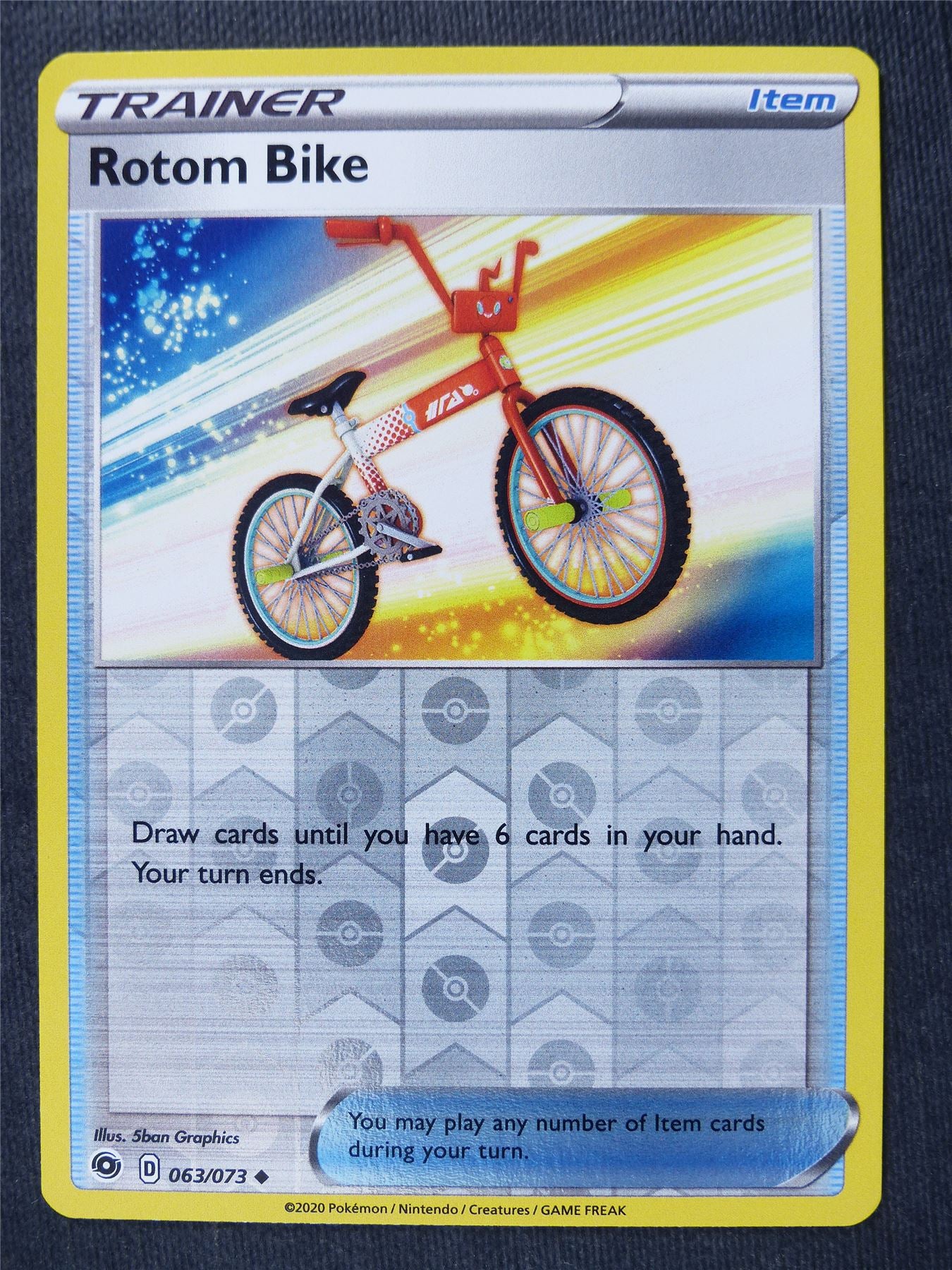 rotom bike pokemon card Rotom Bike 063/073 Reverse Holo
