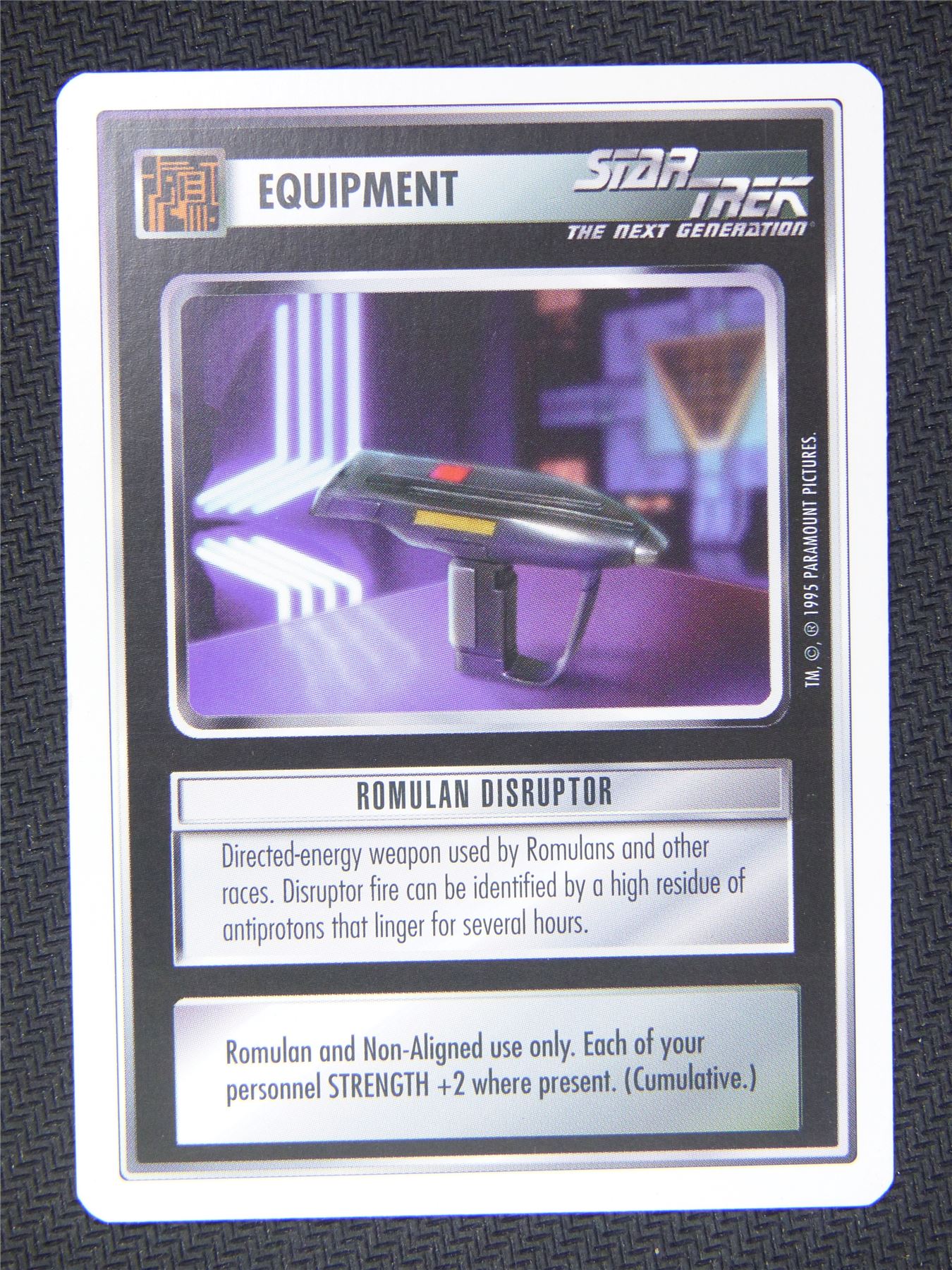 Equipment Romulan Disruptor - Star Trek Next Gen Card #4RC