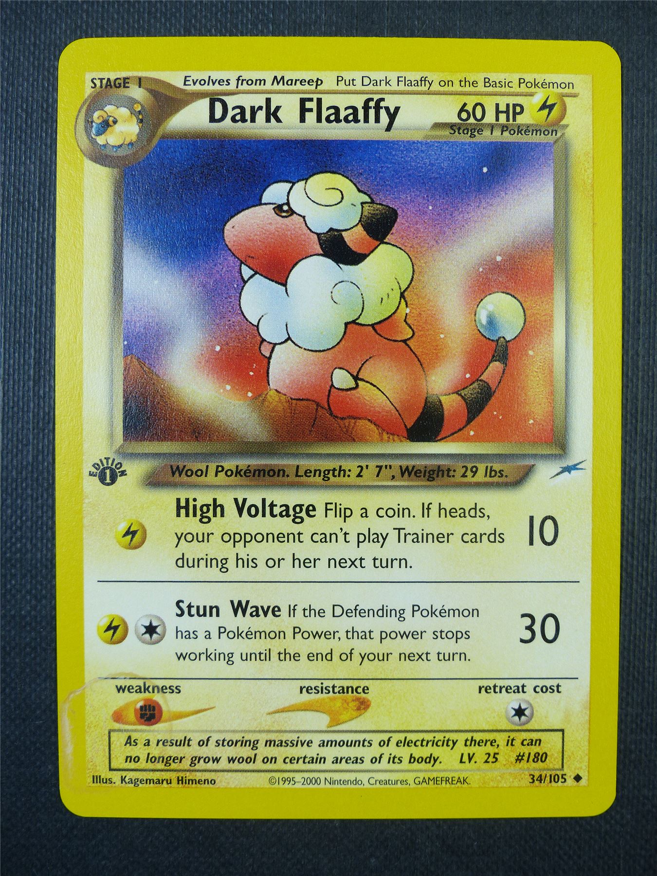 Dark Flaaffy 34/105 - 1st edition - Pokemon Card #7OF