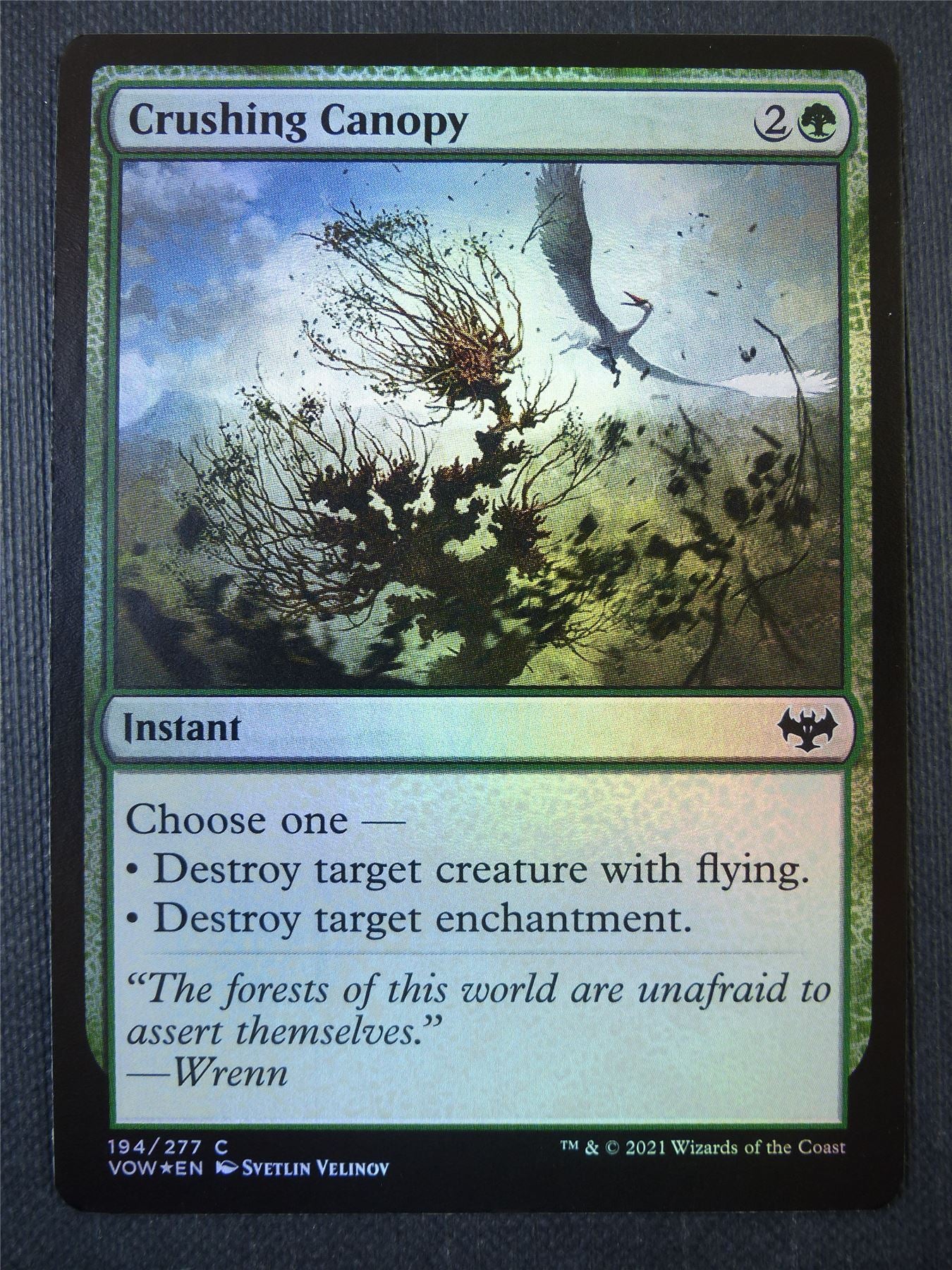 Crushing Canopy Foil - Mtg Card #99H