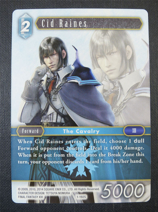 Cid Raines 1-192S - Final Fantasy Card #9DN