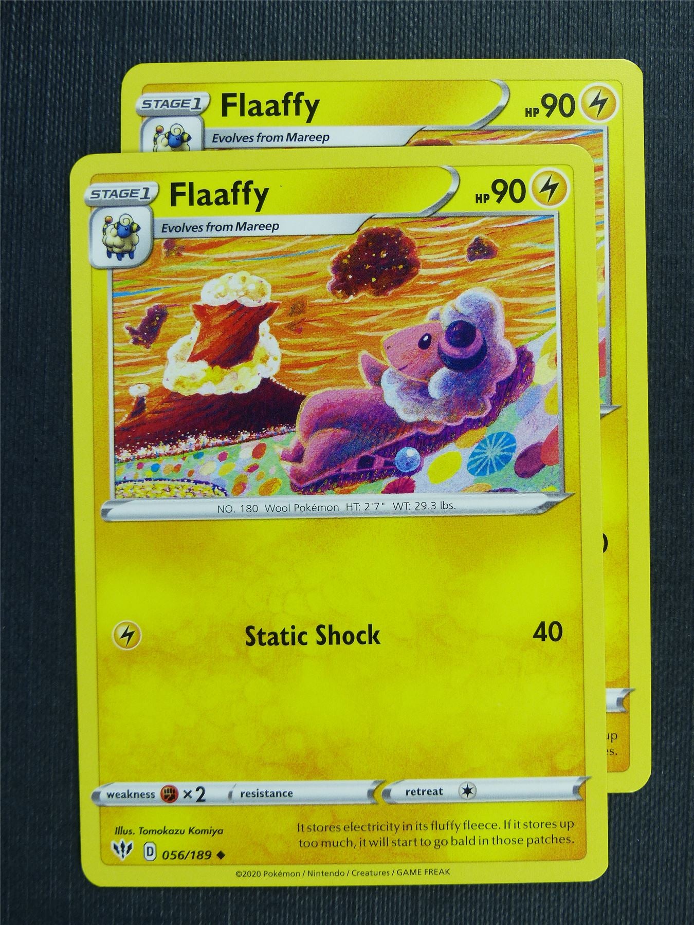 Flaaffy 056/189 x2 - DAA - Pokemon Card #3E7
