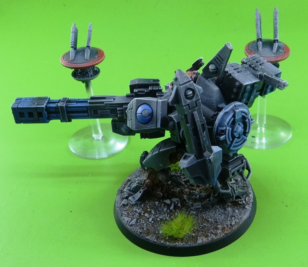 Tau Broadside & Two Drone Painted - Warhammer 40K #7BT