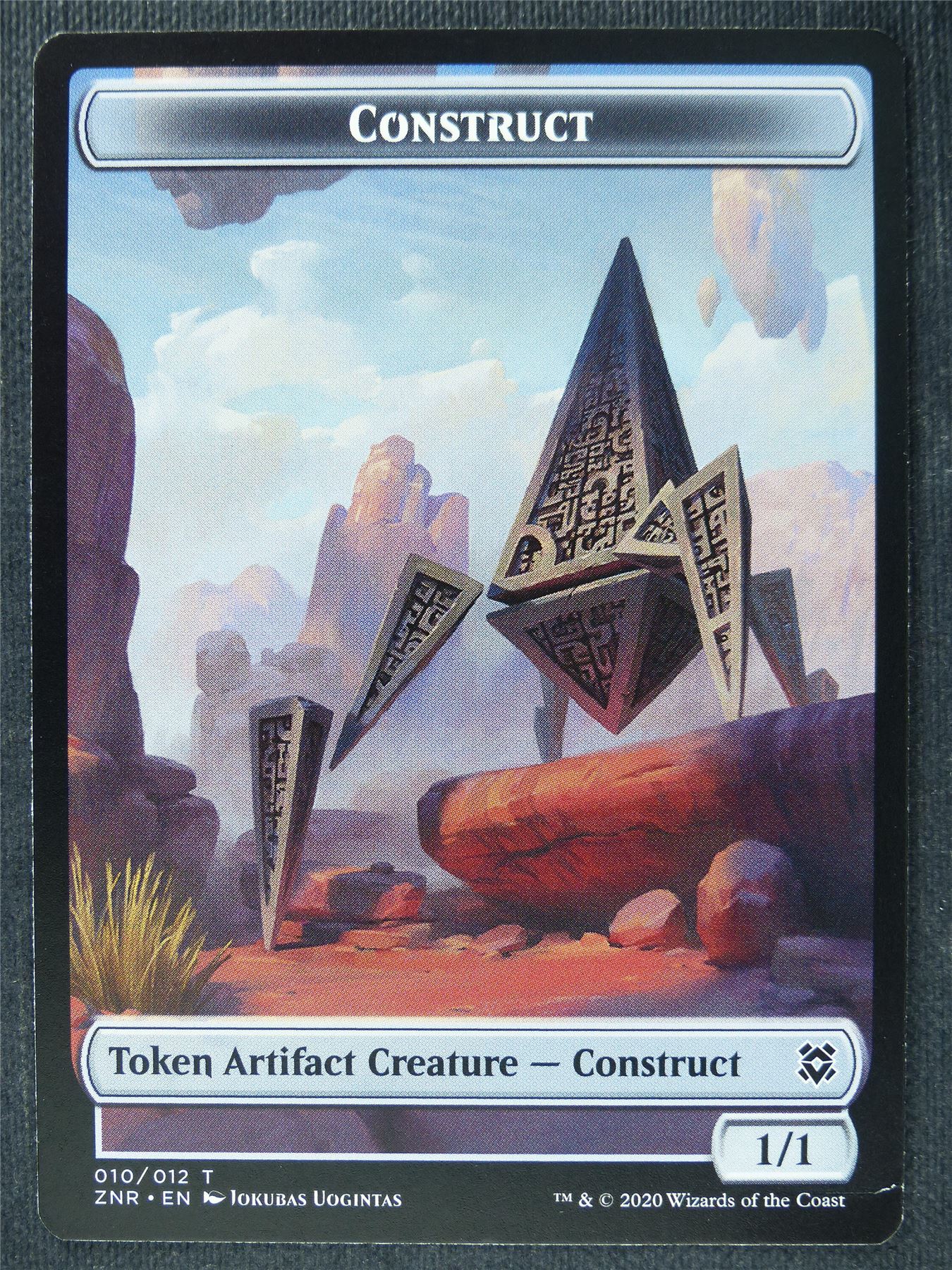 mtg what are gold border cards Construct Token
