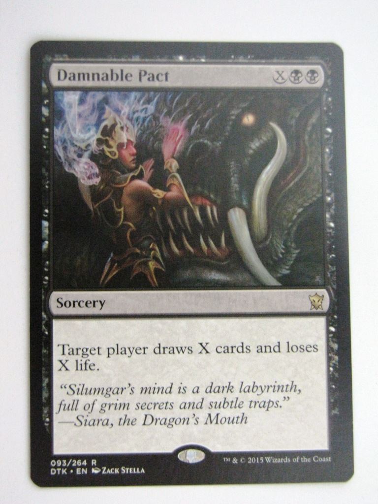 MTG Magic Cards: DAMNABLE PACT # 36G89