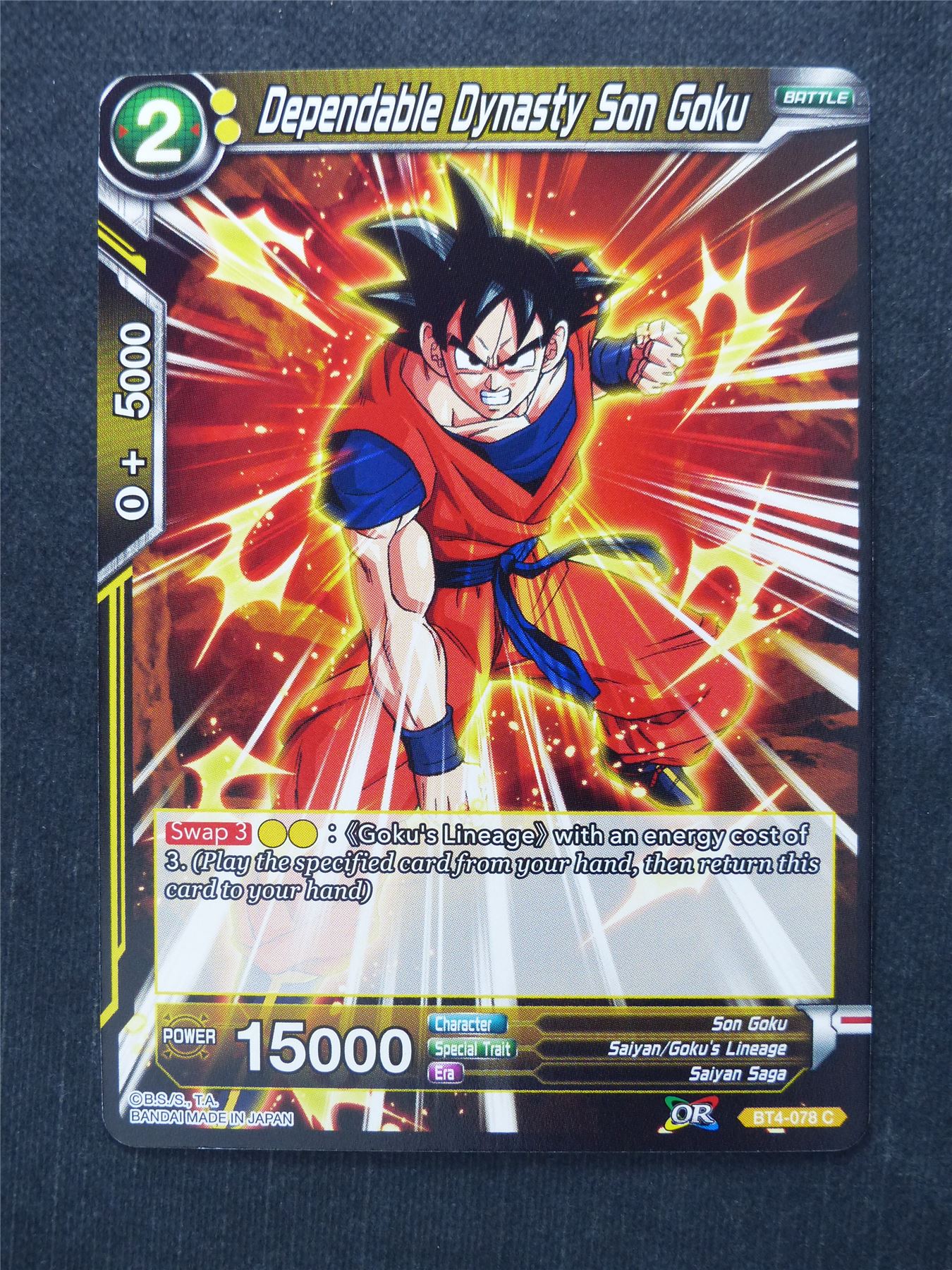 Dependable Dynasty Son Goku - Dragon Ball Super Cards #IG