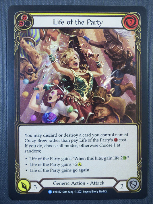 Life of the Party Yellow Foil - 1st ed Everfest - Flesh & Blood Card #6FN