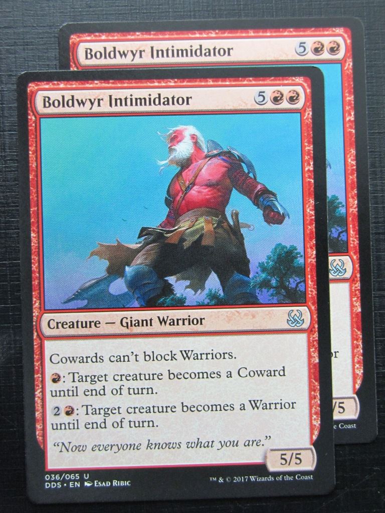MTG Magic Cards: BOLDWYR INTIMIDATOR duel deck x2 # 29H23 – Archeron