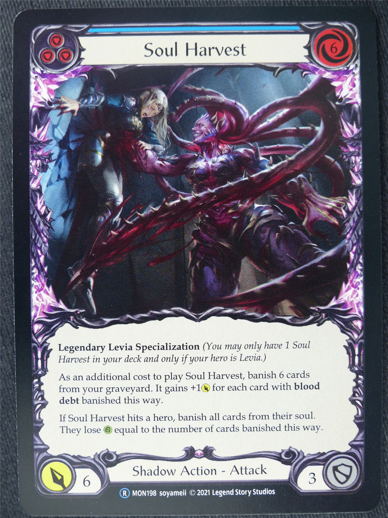 Soul Harvest Blue - Monarch Unlimited - Flesh and Blood Cards #HZ