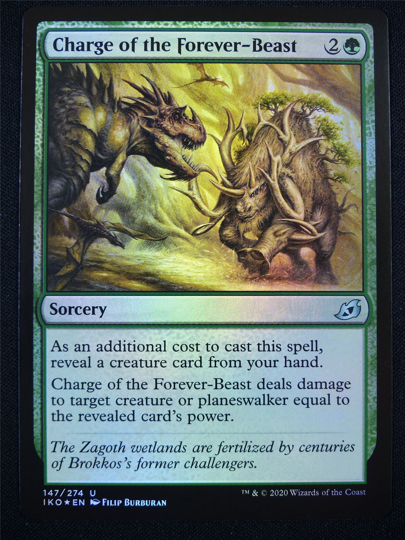 Charge pf the Forever-Beast Foil - Mtg Card #1IU