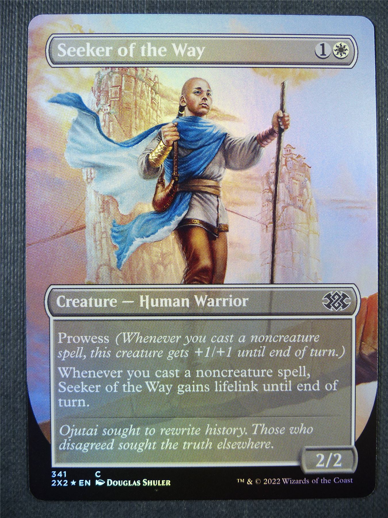 Seeker of the Way Borderless Foil - Double Masters 2022 - Mtg Card #6RW Seeker of the Way Borderless Foil - Double Masters 2022 - Mtg Card #6RW