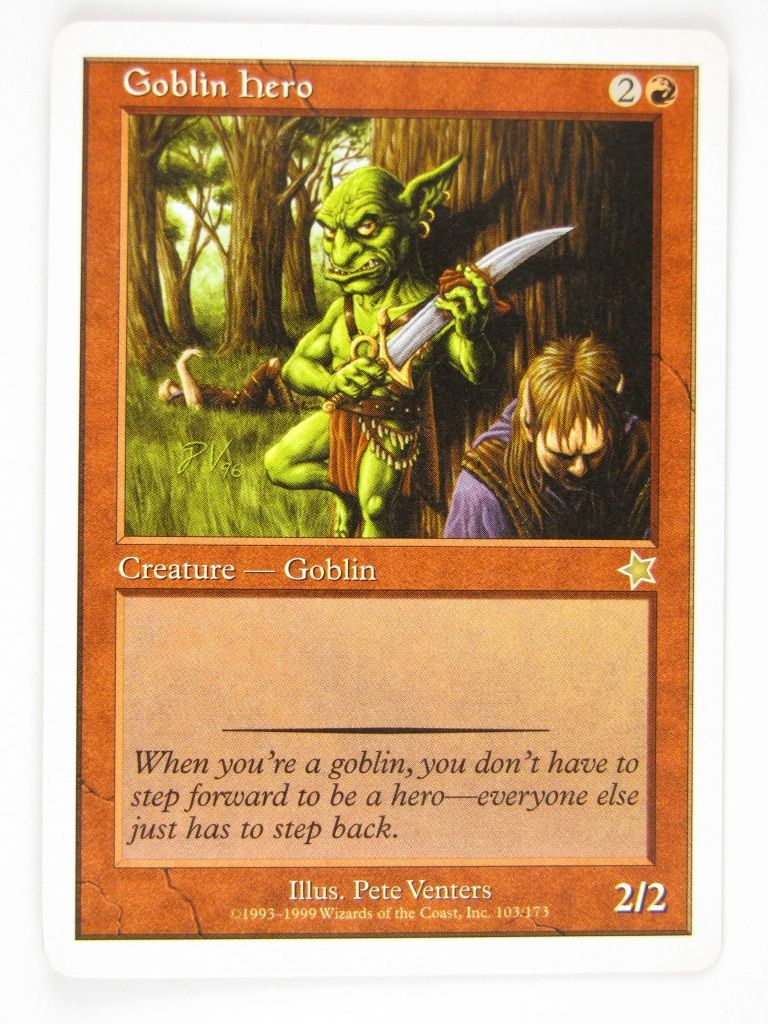 Mtg - GOBLIN HERO - Played Rare