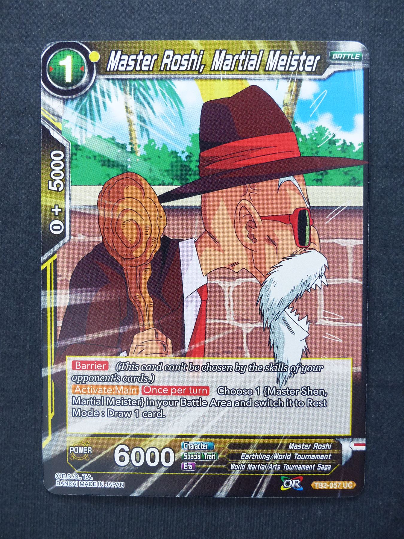 Master Roshi Martial Meister - Dragon Ball Super Cards #9G