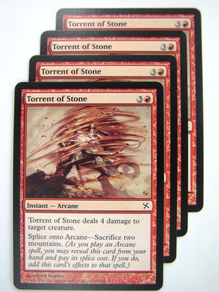 MTG Magic Cards: TORRENT OF STONE x4 # 8E84