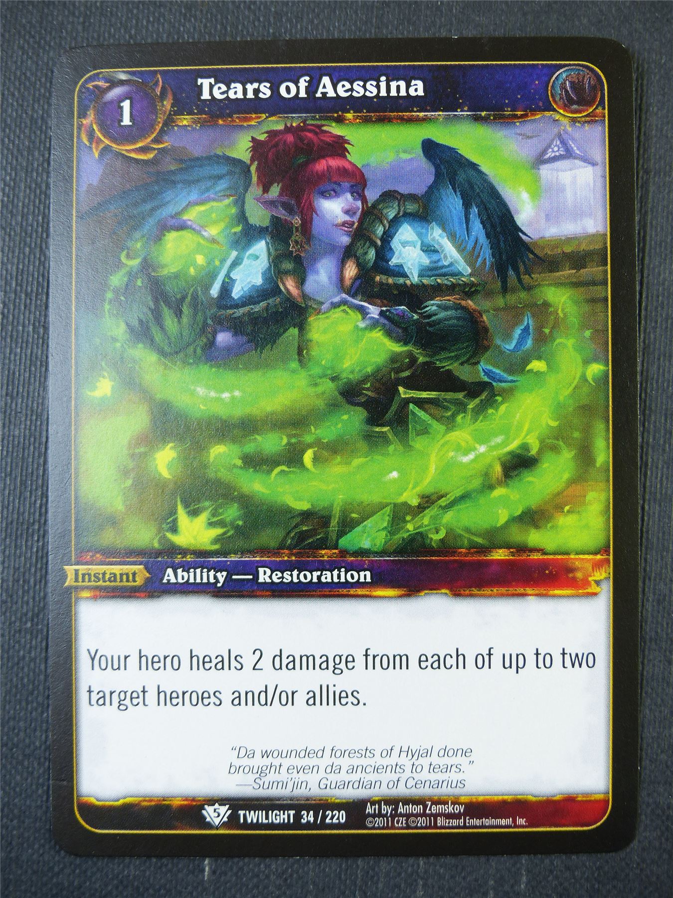 Tears of Aessina 34/220 - WoW Card #140