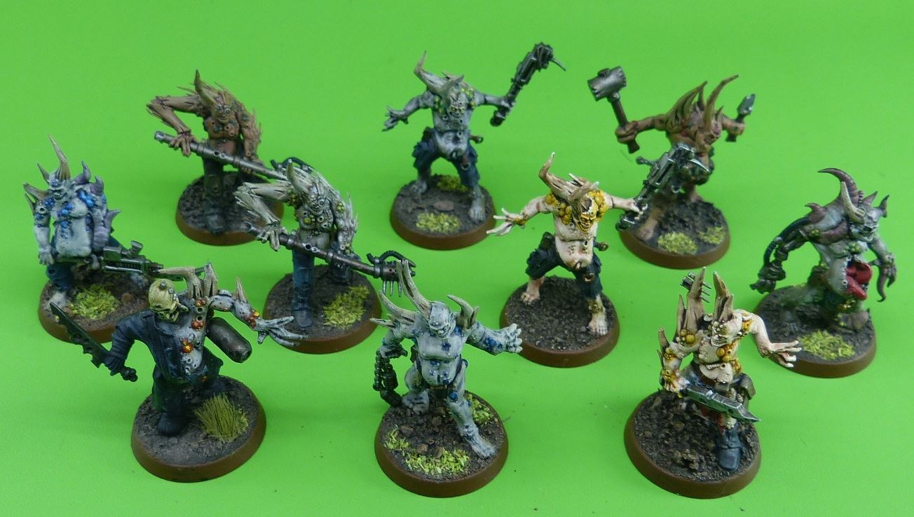 Death Guard Pox Walkers Painted - Warhammer 40K #7XI