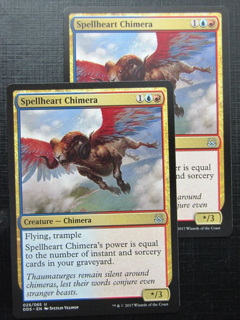 MTG Magic Cards: SPELLHEART CHIMERA duel deck x2 # 29H43