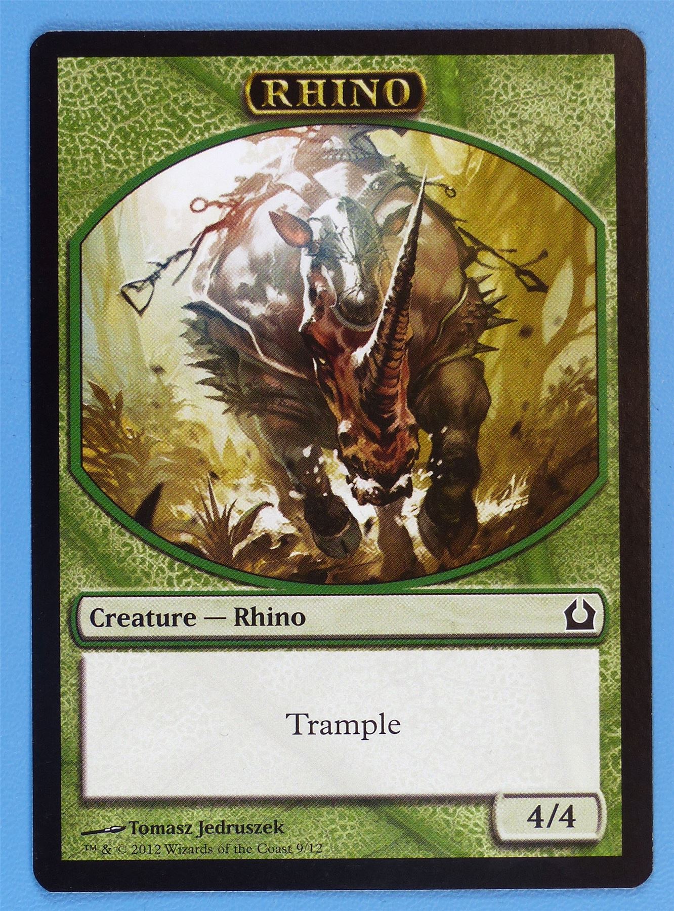 Rhino - Token - Mtg Card # 2J23 Archeron Rhino - Token - Mtg Card # 2J23 Archeron