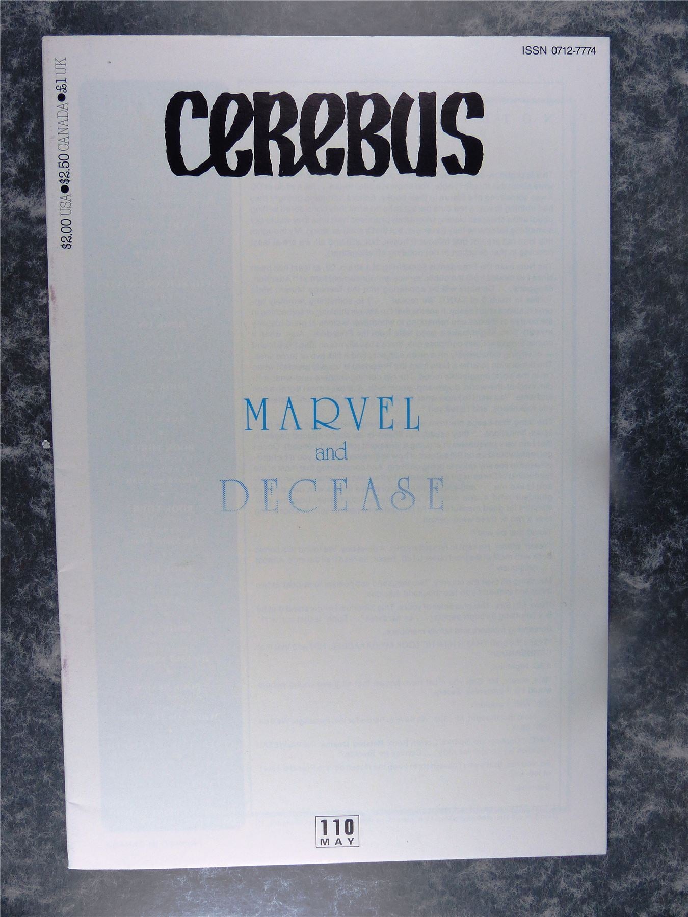 CEREBUS #110 - Aardvark - Comic #VL