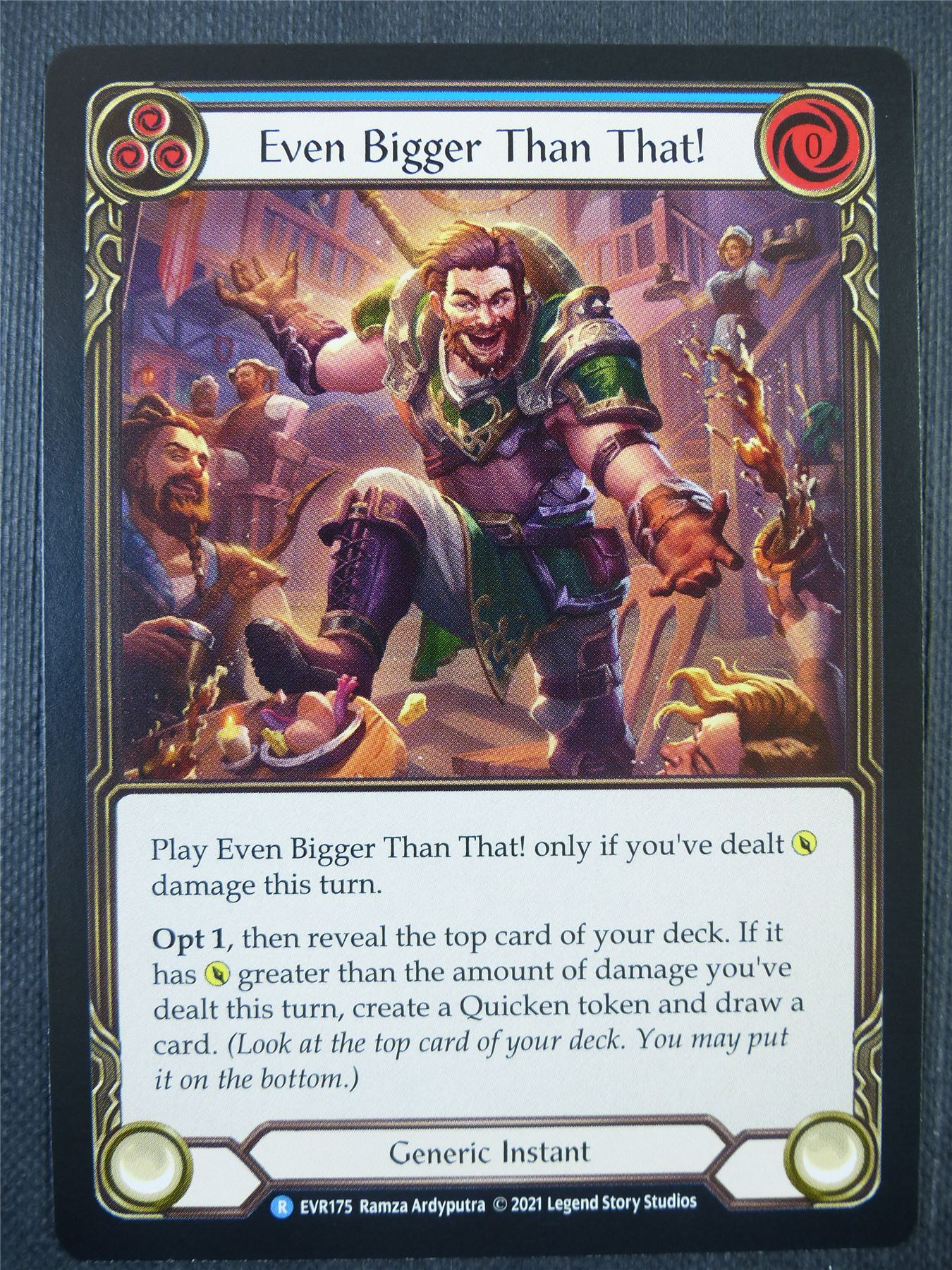 flesh and blood everfest cards Even Bigger Than That! Blue - 1st ed Everfest