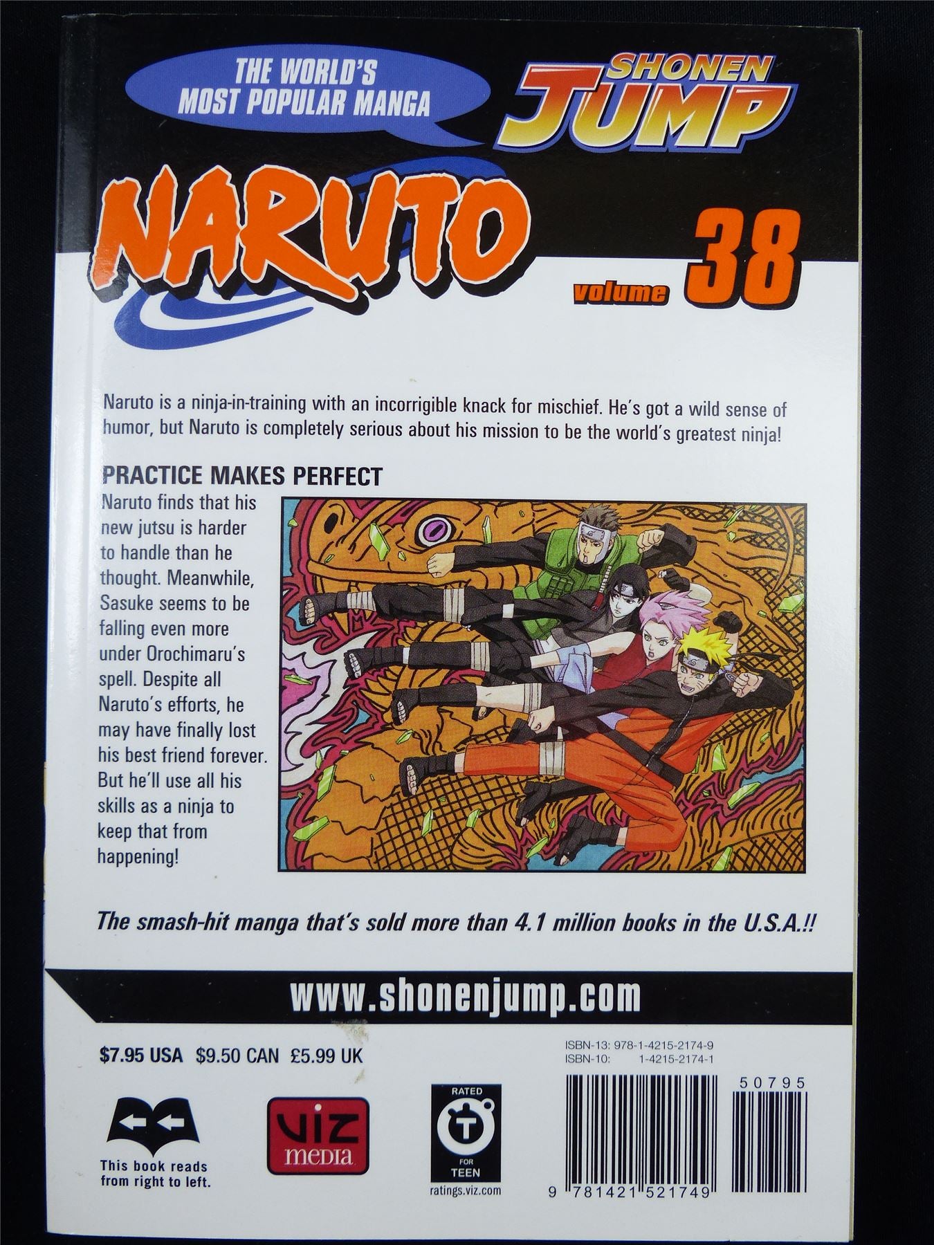NARUTO Volume 38 - Shonen Jump Viz Manga #3HH