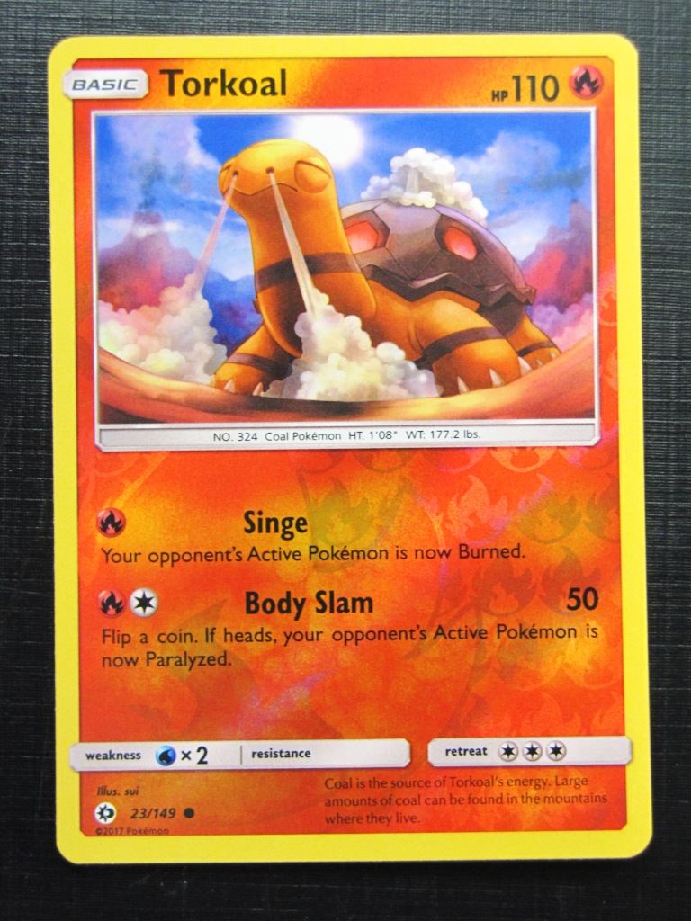 Pokemon Cards: TORKOAL 23/149 REVERSE HOLO # 25A25 Archeron Pokemon Cards: TORKOAL 23/149 REVERSE HOLO # 25A25 Archeron