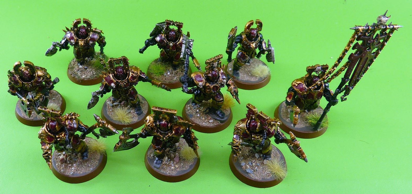 Khorne Blood Warriors painted - Warhammer AoS #7SA