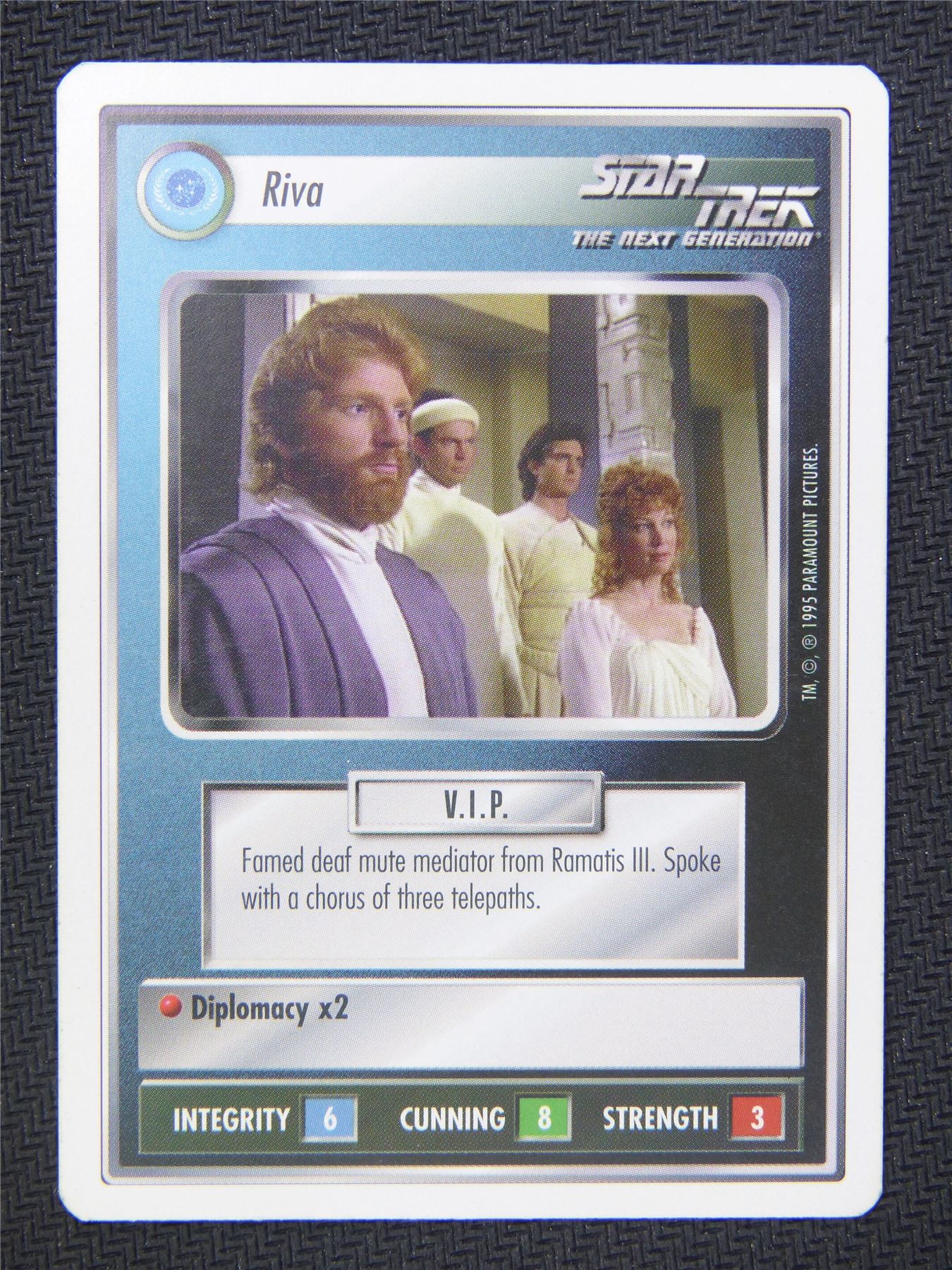 Riva White Border - Star Trek Next Gen Card #4OA