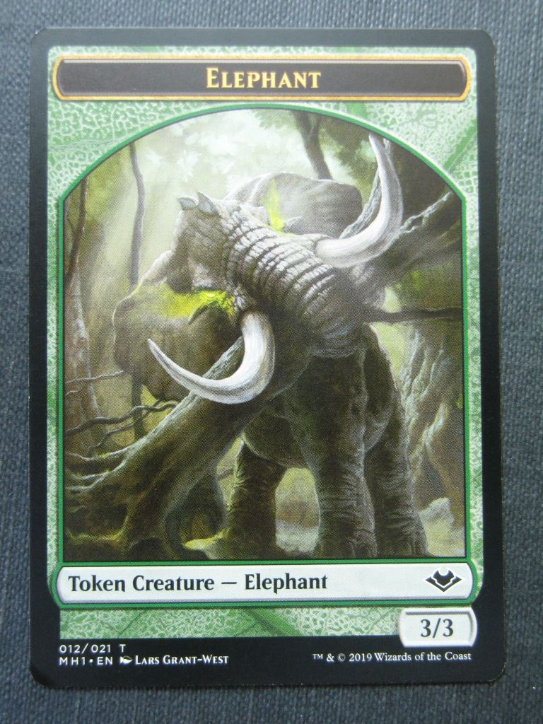 Elemental Elephant Token - Modern Horizons - Mtg Magic Cards # 8A92