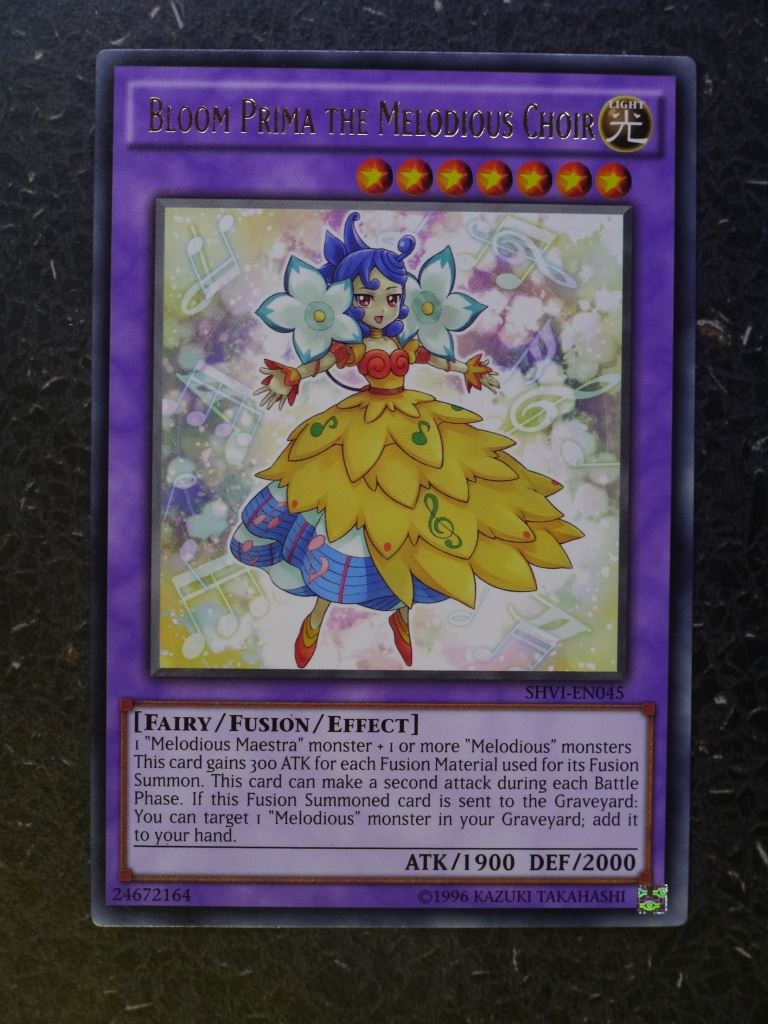 Yugioh Cards: BLOOM PRIMA THE MELODIOUS CHOIR SHVI RARE # 8E23 Archeron Yugioh Cards: BLOOM PRIMA THE MELODIOUS CHOIR SHVI RARE # 8E23 Archeron