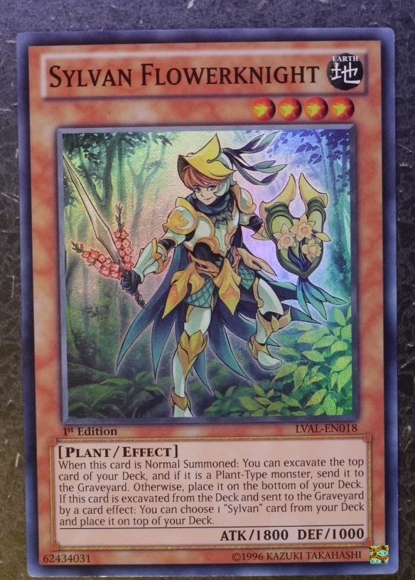 Yugioh Cards: SYLVIAN FLOWERKNIGHT LVAL SUPER RARE # 2I59
