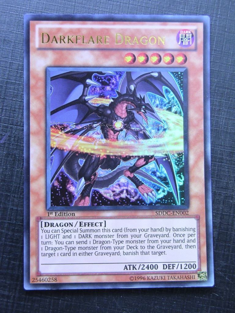 Darkflare Dragon SDDC Ultra Rare - 1st ed - Yugioh Card # 7J3 Archeron Darkflare Dragon SDDC Ultra Rare - 1st ed - Yugioh Card # 7J3 Archeron
