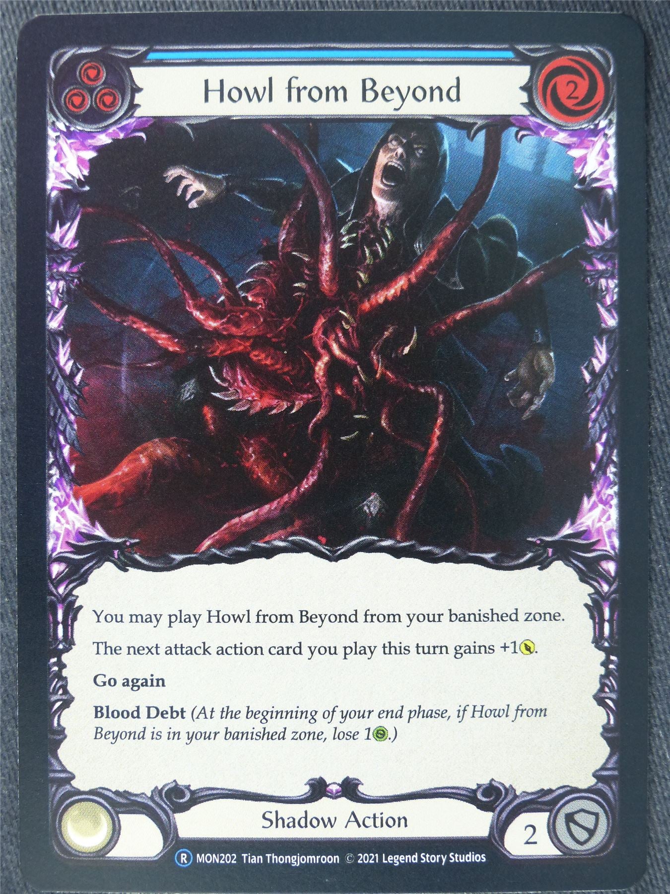 Howl from Beyond Blue Foil - Monarch Unlimited - Flesh and Blood Cards #IL