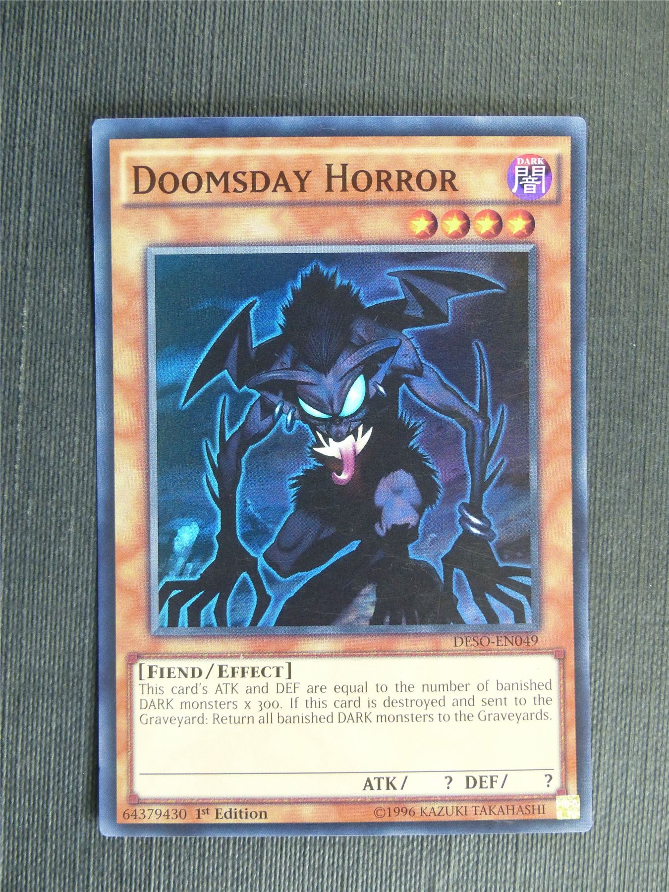Doomsday Horror DESO Super Rare - 1st ed - Yugioh Cards #10V Archeron Doomsday Horror DESO Super Rare - 1st ed - Yugioh Cards #10V Archeron
