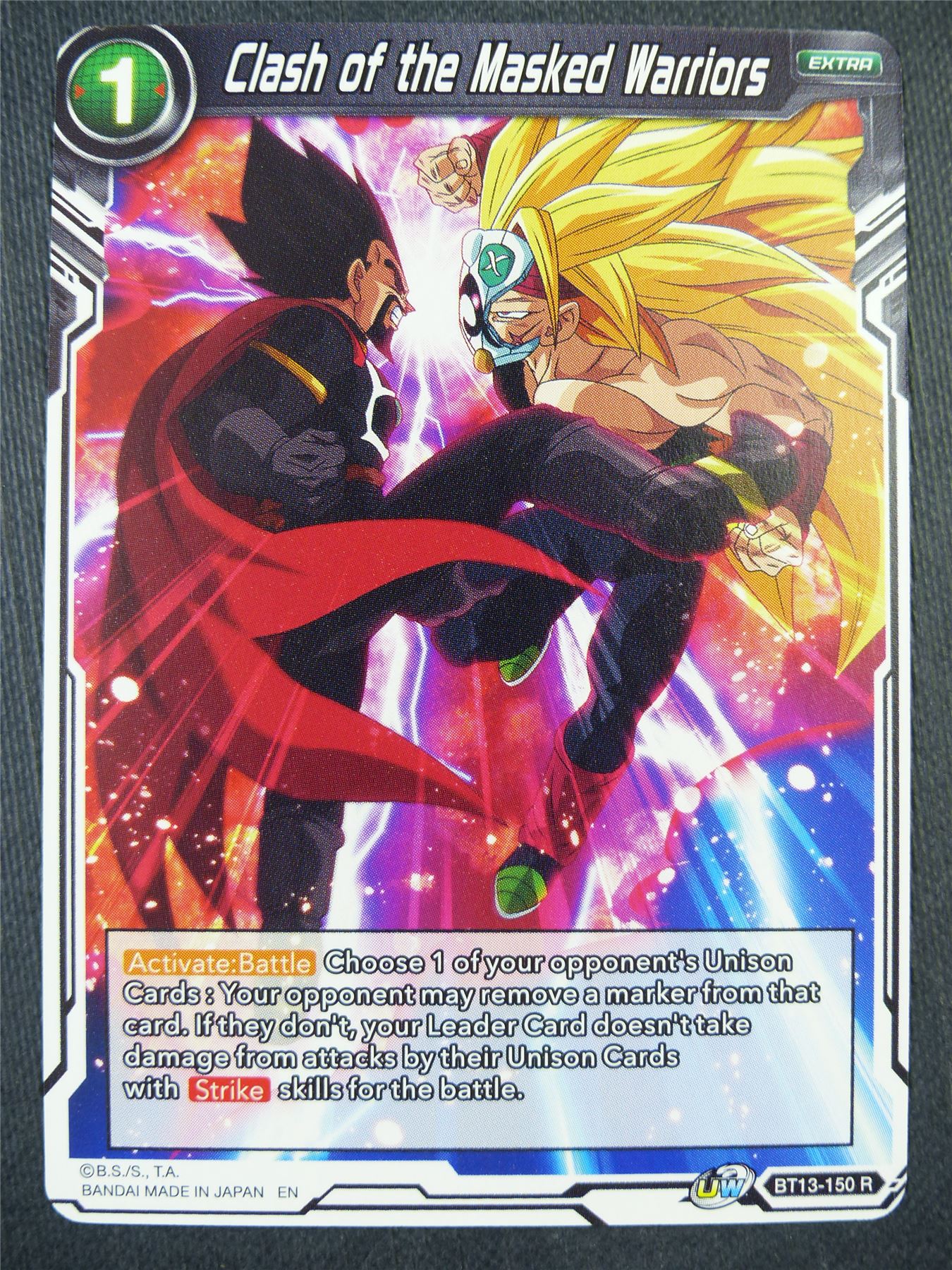 Clash of the Masked Warriors BT13 R - Dragon Bal Super Card #937