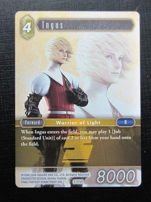Final Fantasy Cards: INGUS 2-075H # 27G18