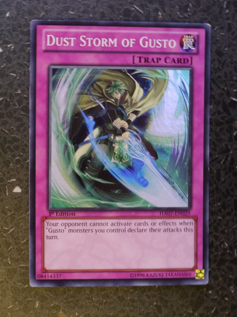 Yugioh Cards: DUST STORM OF GUSTO HA07 SUPER RARE # 3F37