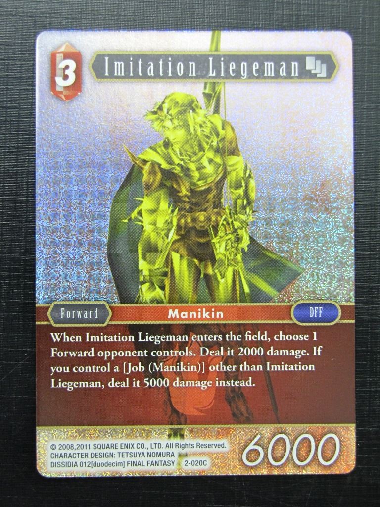 Final Fantasy Cards: IMITATION LIEGEMAN 2-020C FOIL # 27I75