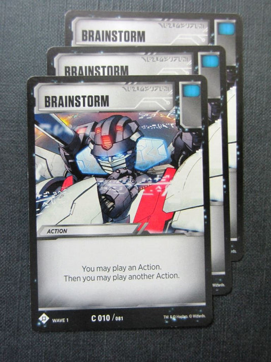 Brainstorm C 010/081 x3 - Transformers Cards # 7F24