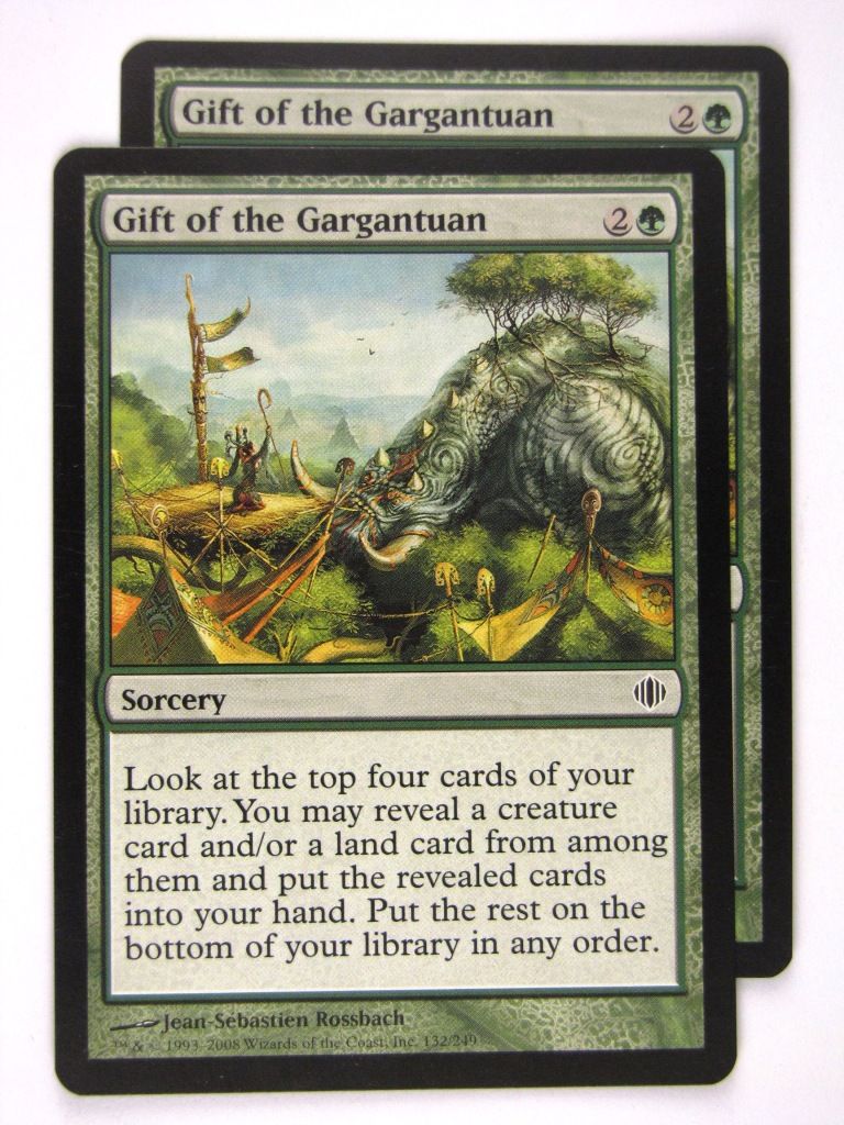 MTG Magic: The Gathering Cards: GIFT OF THE GARGANTUAN x2: ALA