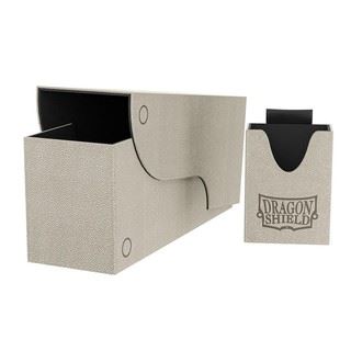 Nest 300 Plus - 2-Part Deck Box And Dice Tray - Grey Black - Dragon Shield #TD