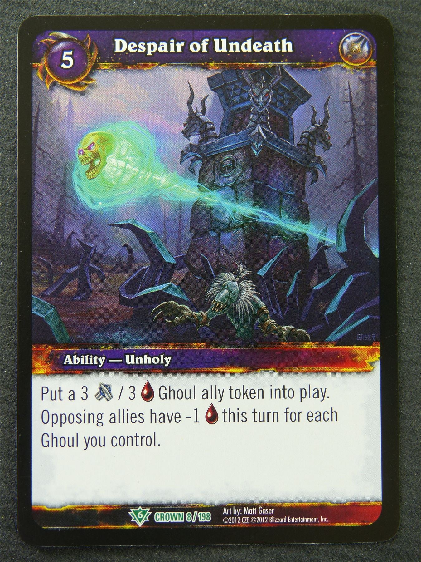 Despair Of Undeath - Uncommon - World Of Warcraft #1IV