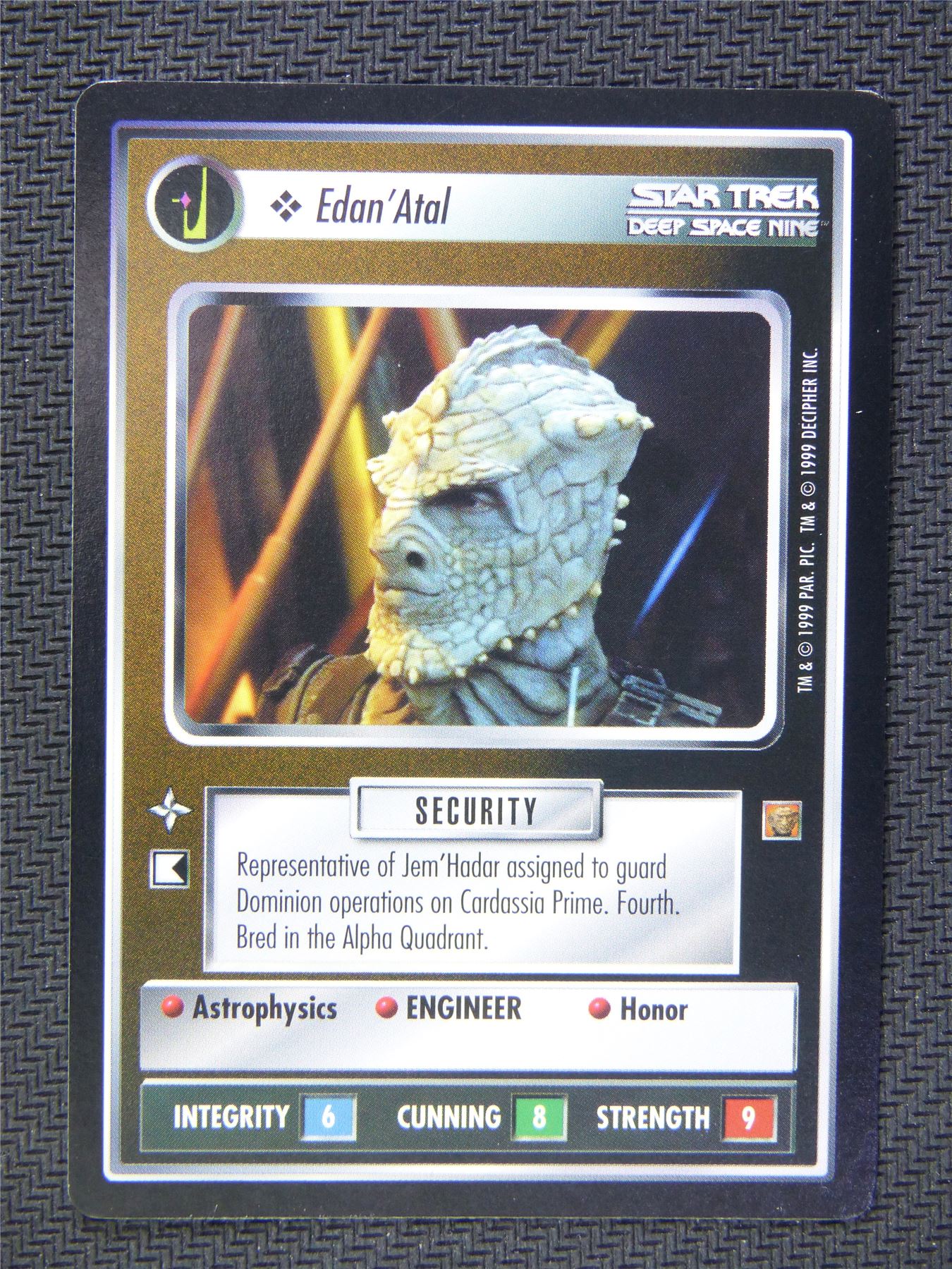 Edan Atal Black Border - Star Trek CCG Deep Space Nine #52I