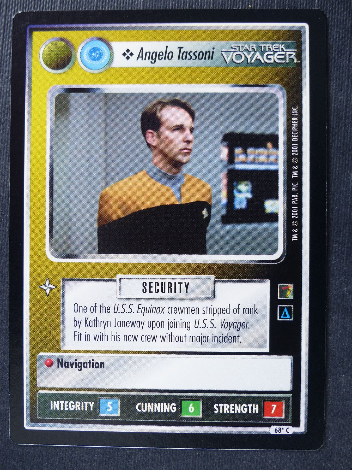 Angelo Tassoni - Voyager - Star Trek Card #4VK