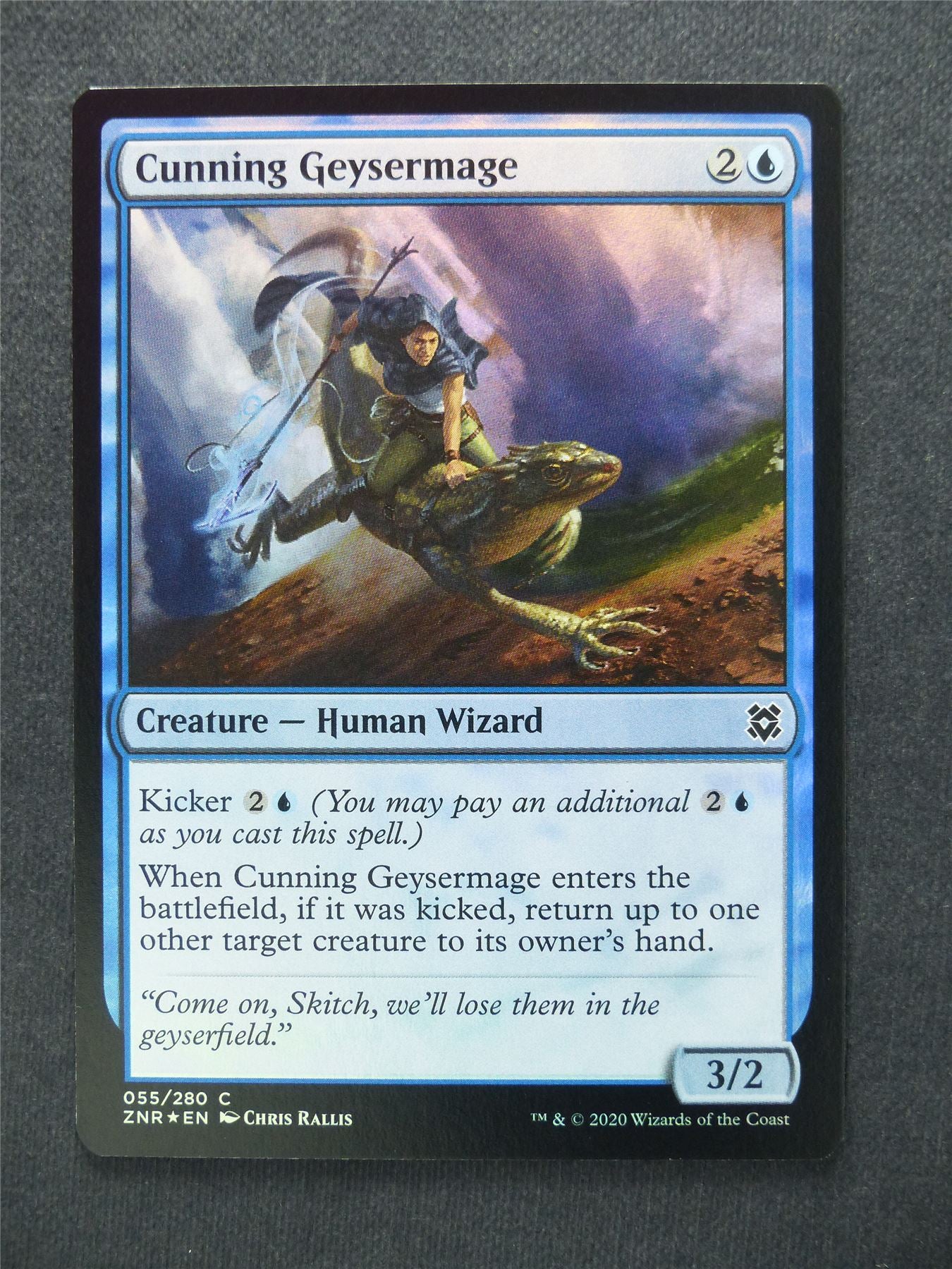 Cunning Geysermage Foil - Mtg Magic Cards #LM