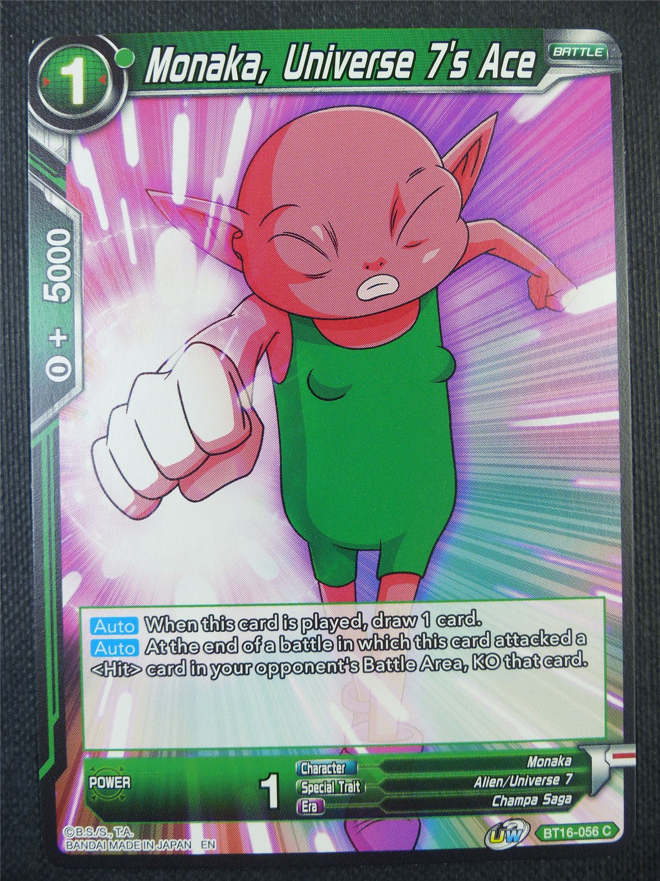 Monaka Universe 7's Ace - Dragon Ball Super Card #80K