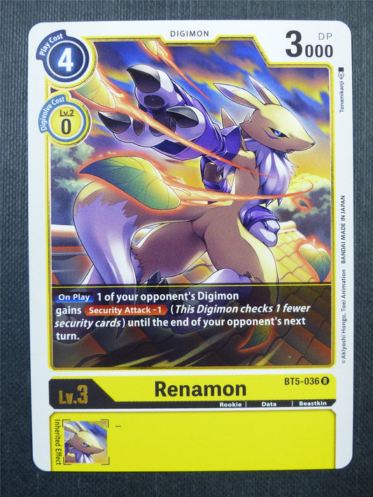 Renamon BT5 R - Digimon Card #43F