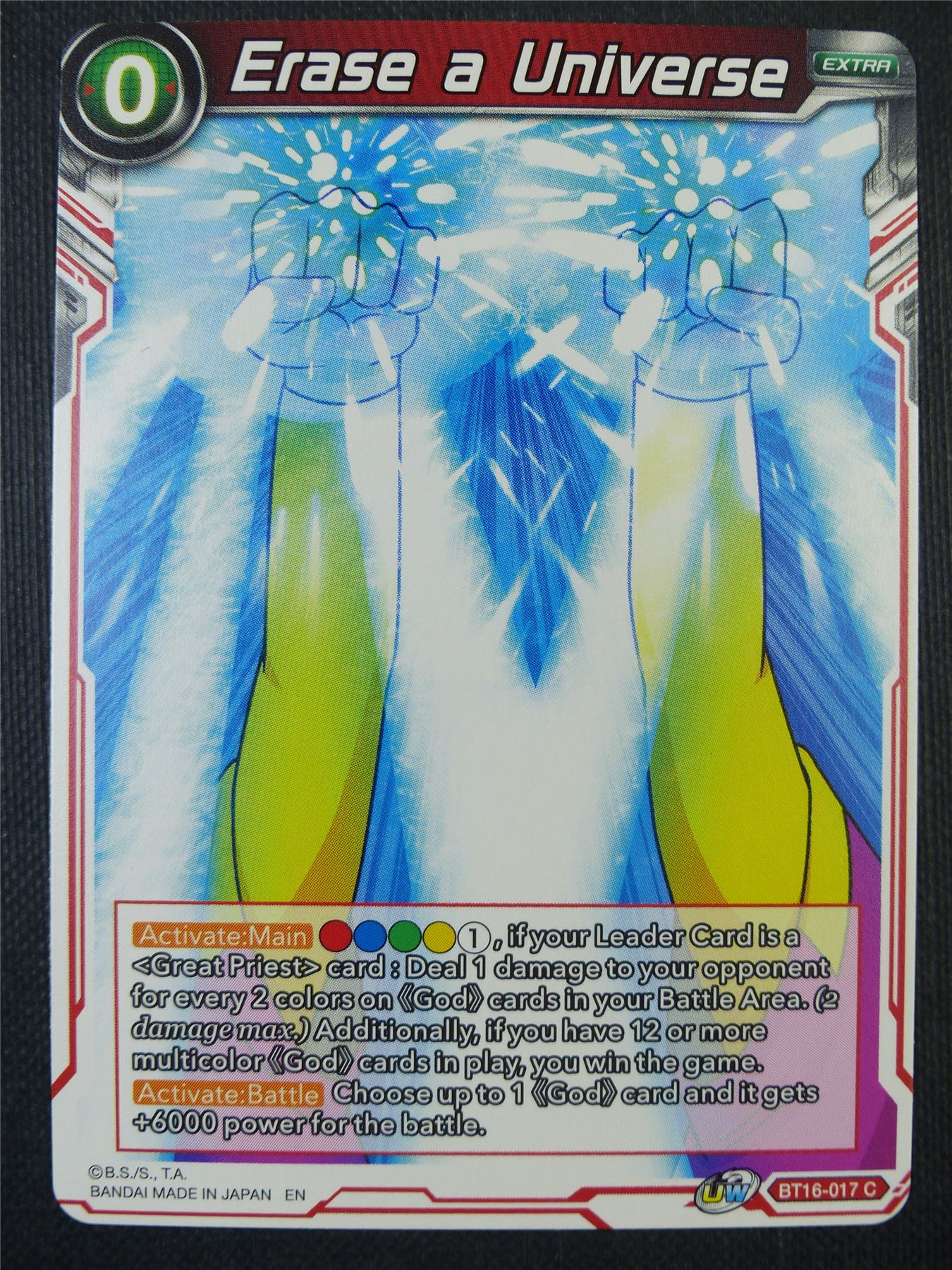 Erase a Universe - Dragon Ball Super Card #80V
