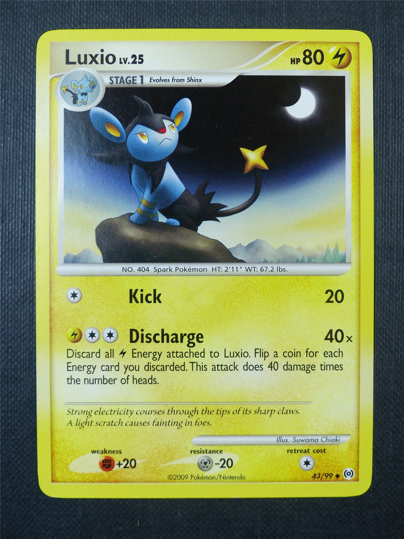 Luxio 43/99 - Pokemon Card #9PO Luxio 43/99 - Pokemon Card #9PO