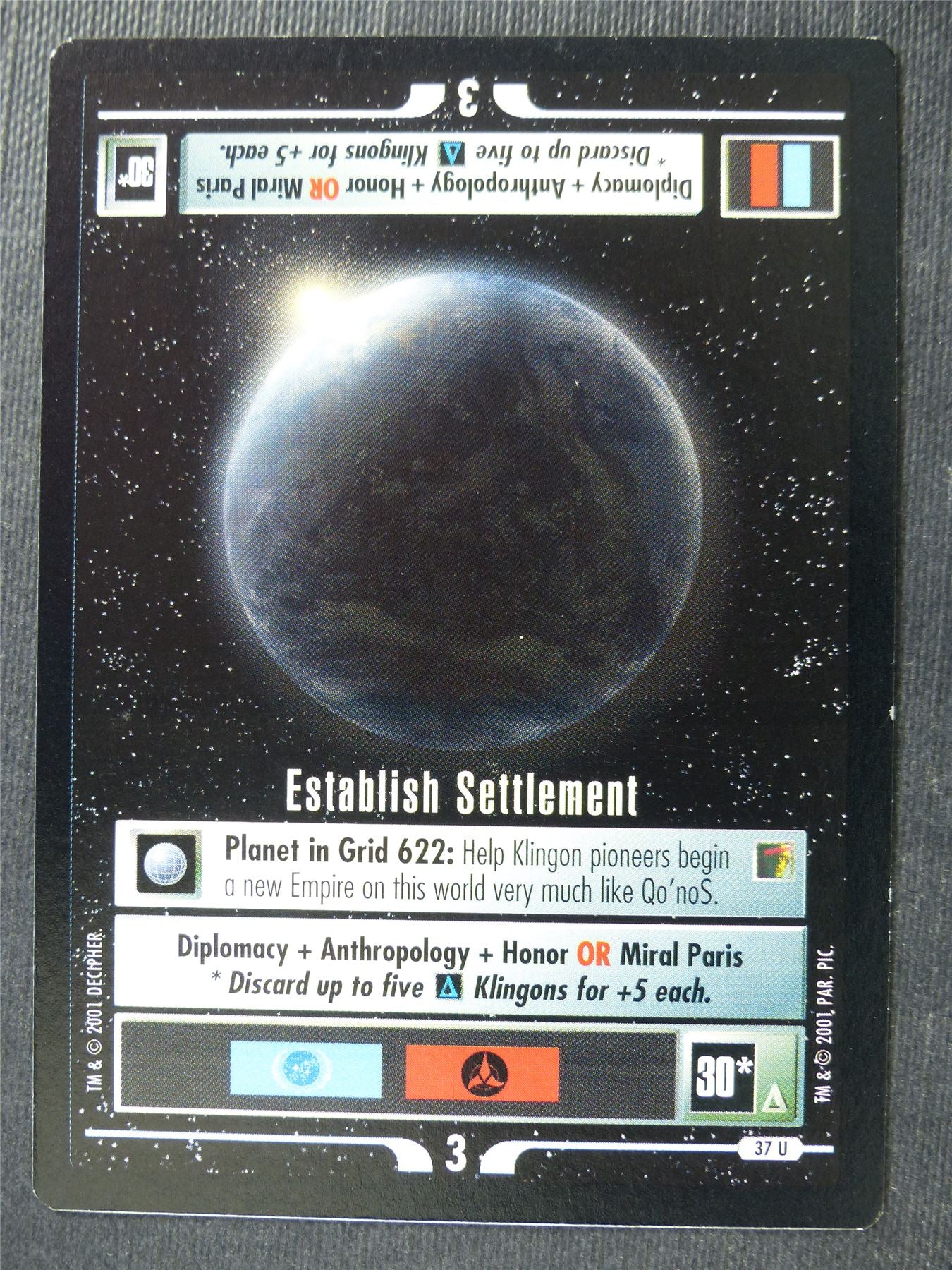 Establish Settlement - Star Trek Card #4V4